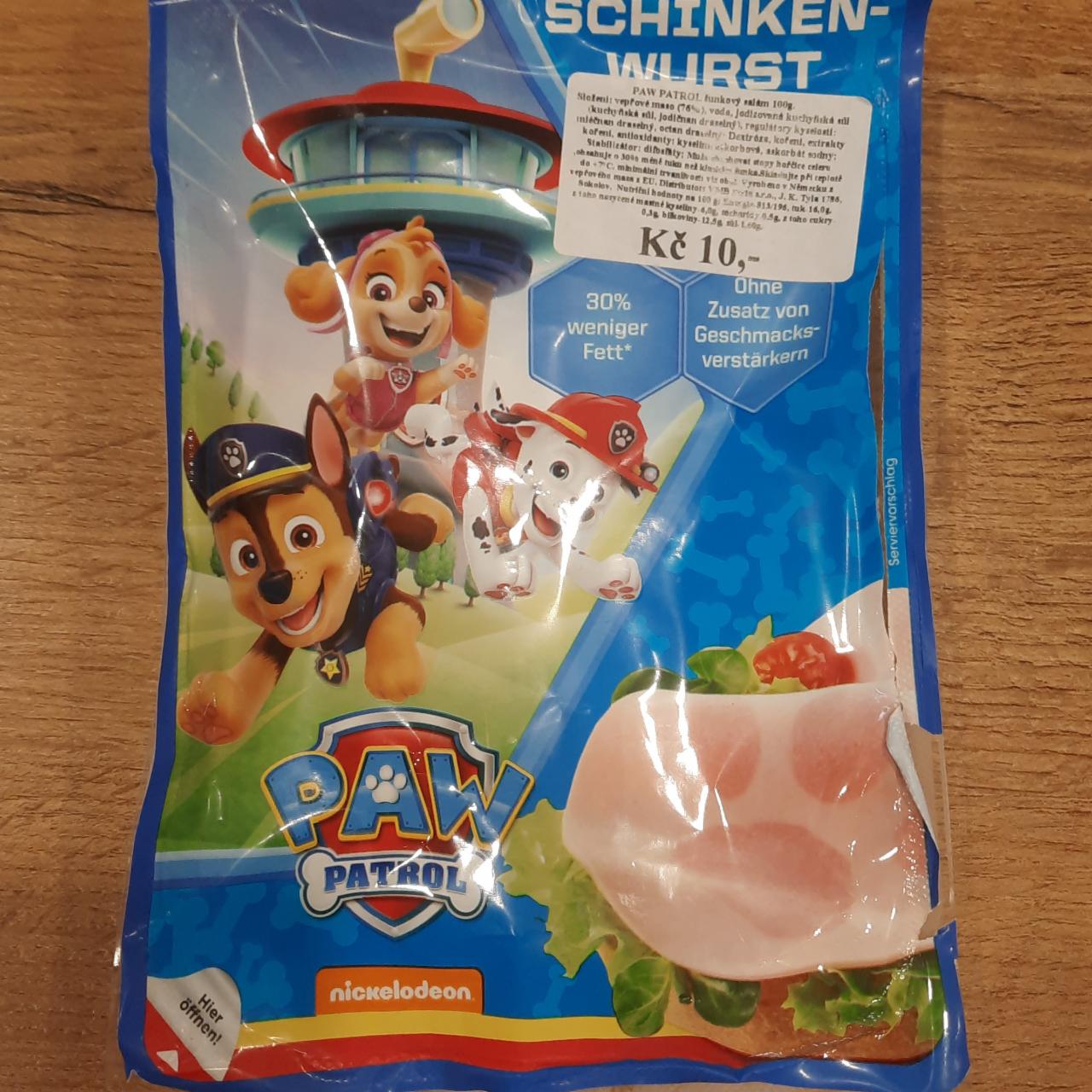 Fotografie - Schinkenwurst Paw Patrol