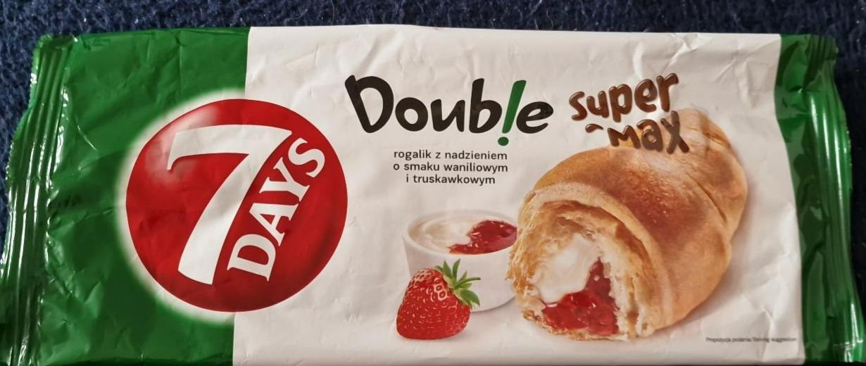 Fotografie - Doub!e Super Max Croissant with Vanilla Flavour Cream and Strawberry Fillings 7 Days