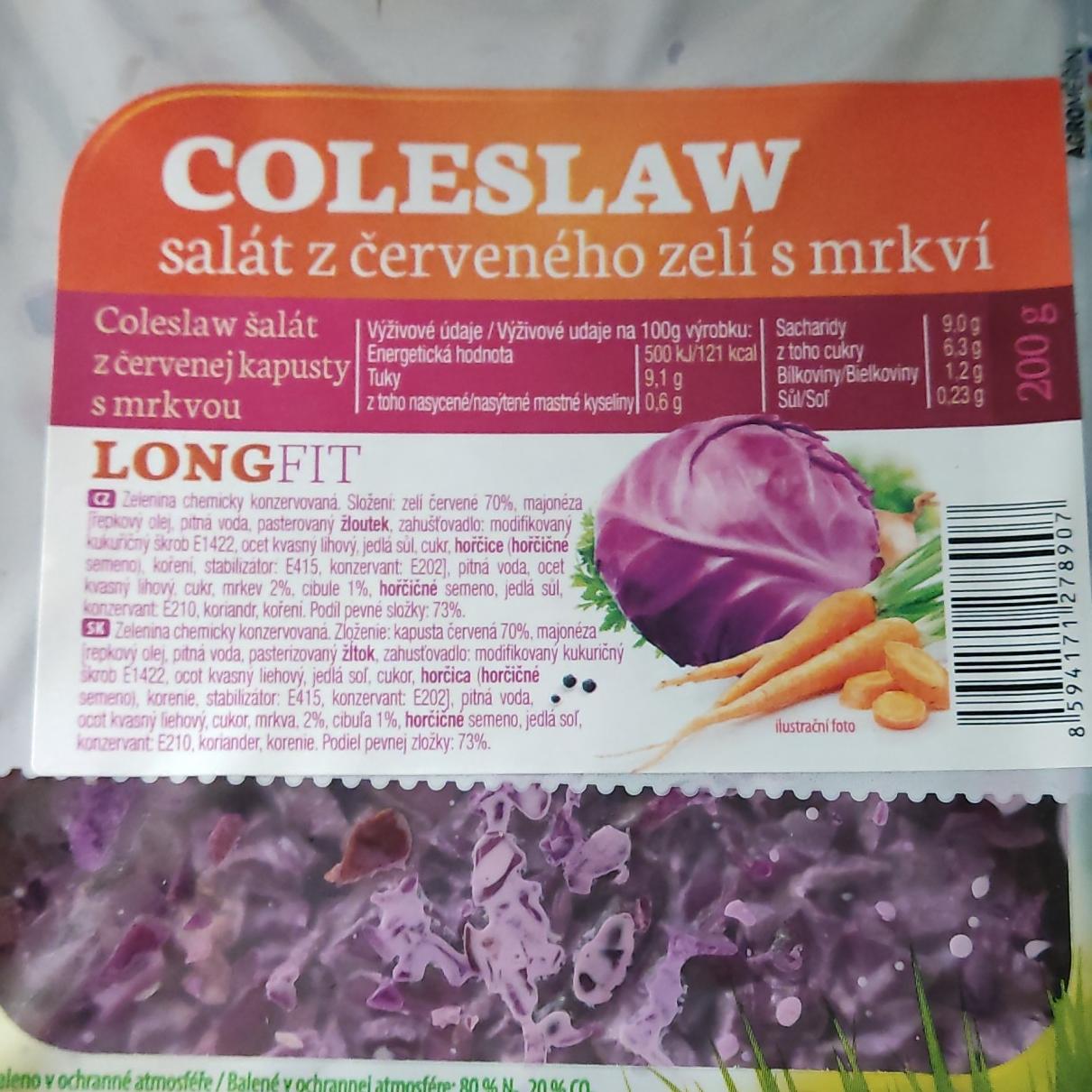 Fotografie - Coleslaw salát z červeného zelí s mrkví Beskyd Fryčovice