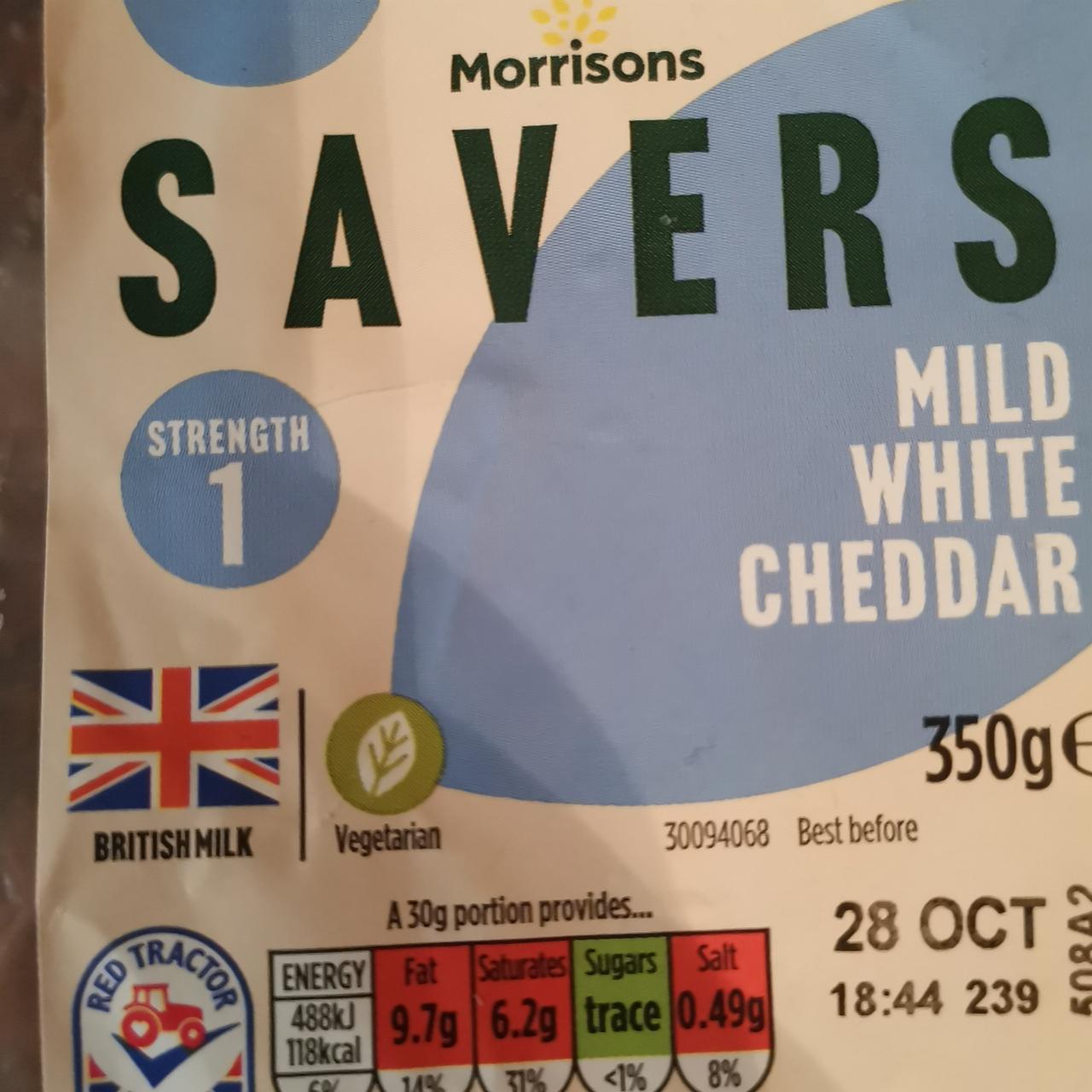 Fotografie - Savers mild white cheddar Morrisons