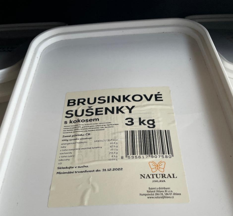 Fotografie - Brusinkovo kokosové sušenky