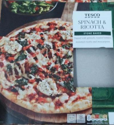 Fotografie - Stone Baked Pizza Spinach & Ricotta Tesco