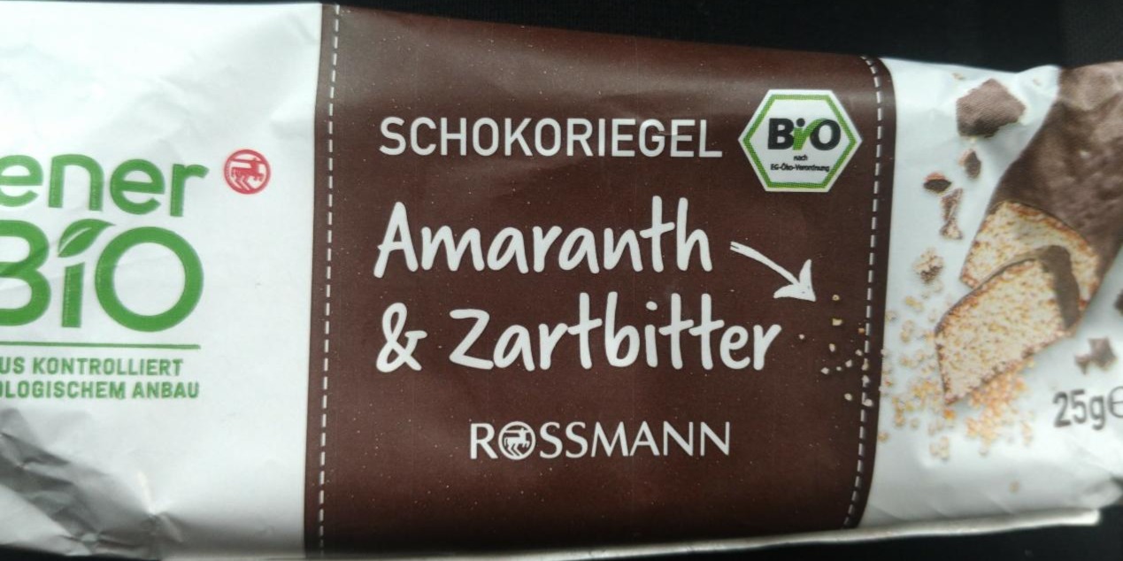 Fotografie - Schokoriegel Amaranth & Zartbitter EnerBio