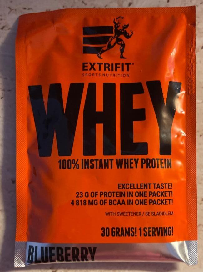 Fotografie - 100% Instant Whey Protein Blueberry Extrifit