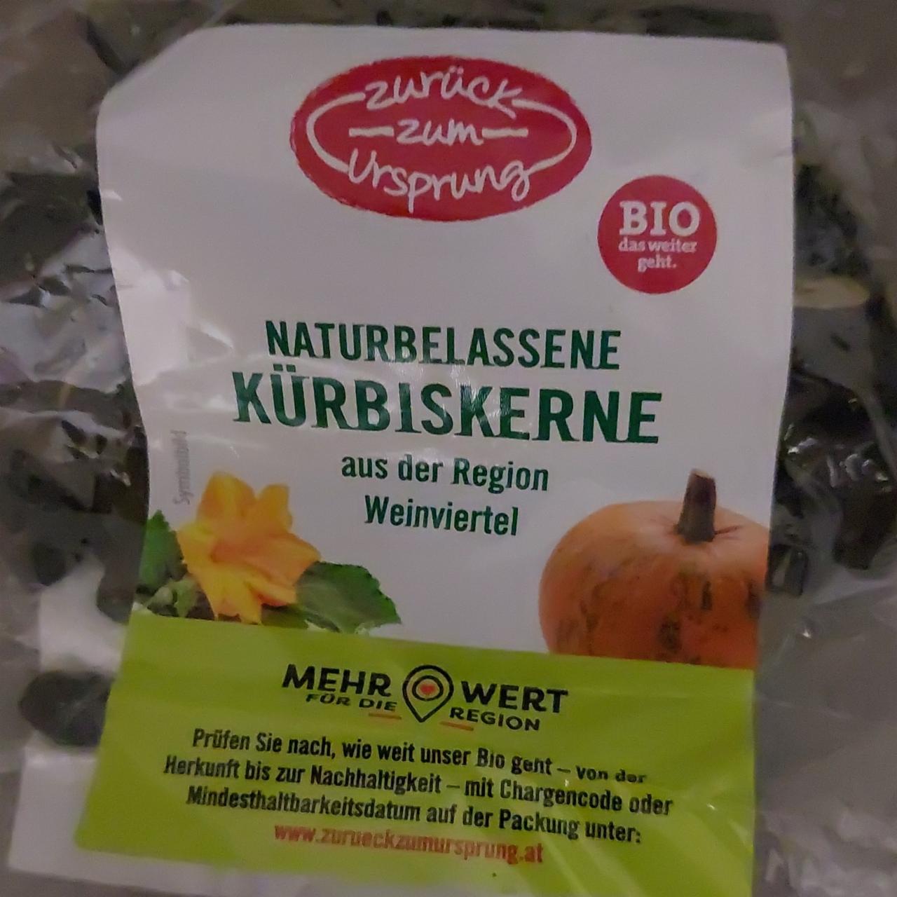 Fotografie - Bio naturbelassene kürbiskerne Zurück zum Ursprung