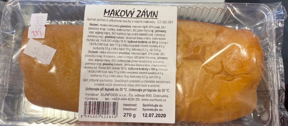 Fotografie - Makový závin Sunfood