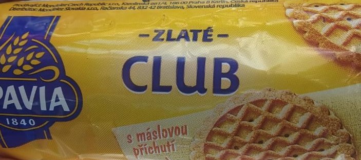 Fotografie - Zlaté club s máslovou příchutí Opavia