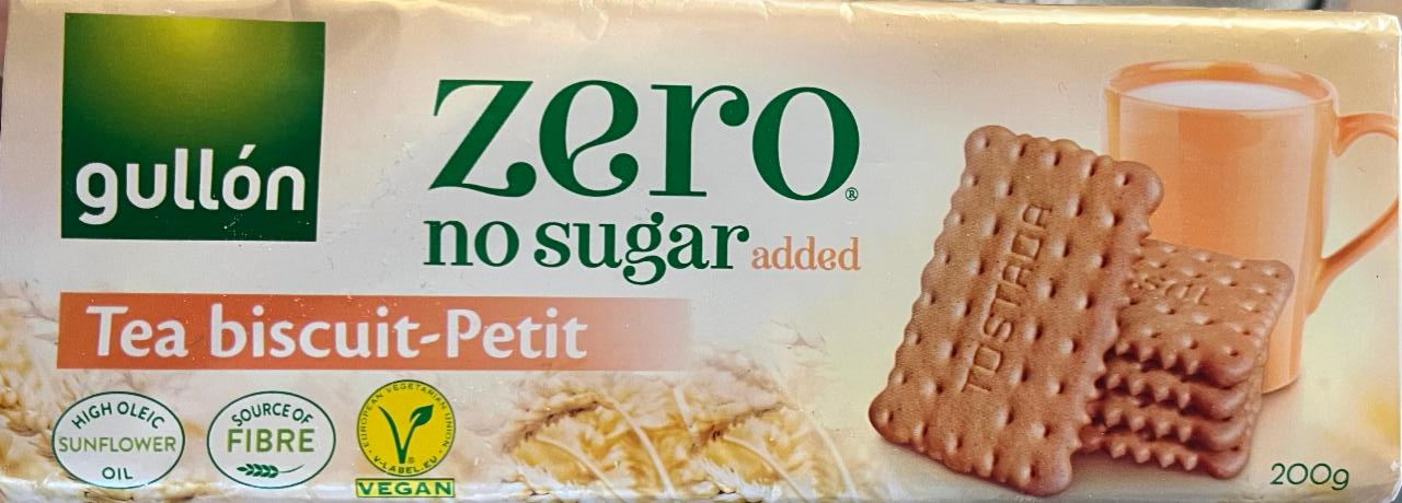 Fotografie - zero no sugar added tea biscuit Gullón