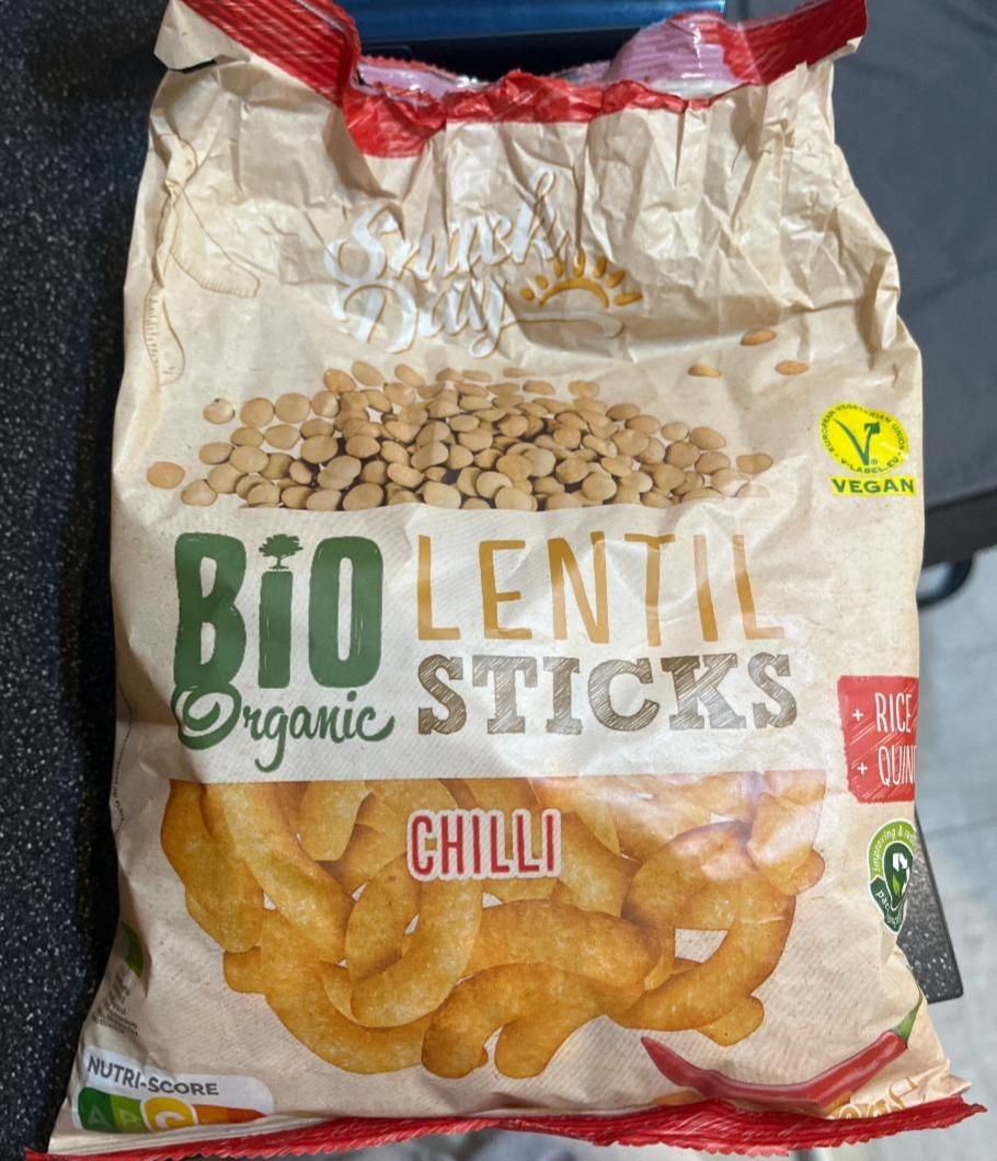 Fotografie - Bio organic lentil sticks chilli Snack Day