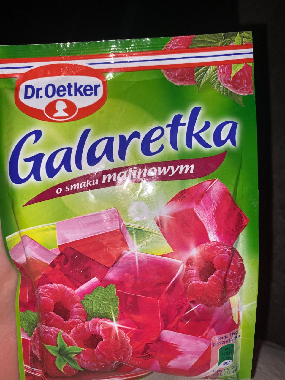 Fotografie - Galaretka o smaku malinowym Dr.Oetker