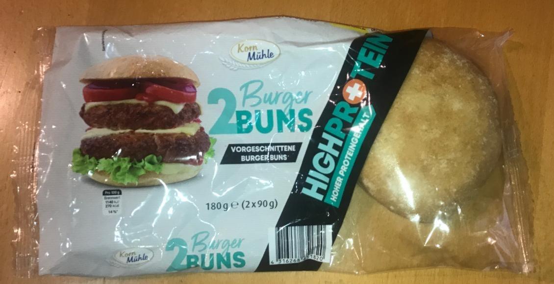 Fotografie - HighProtein Burger Buns Korn Mühle