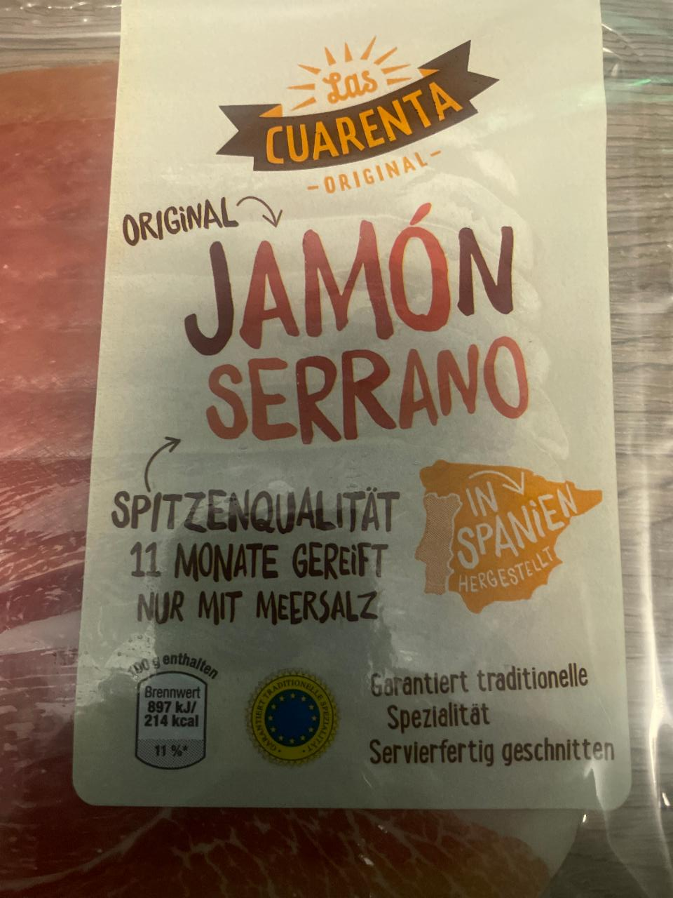 Fotografie - Jamon Serrano Las Cuarenta Original