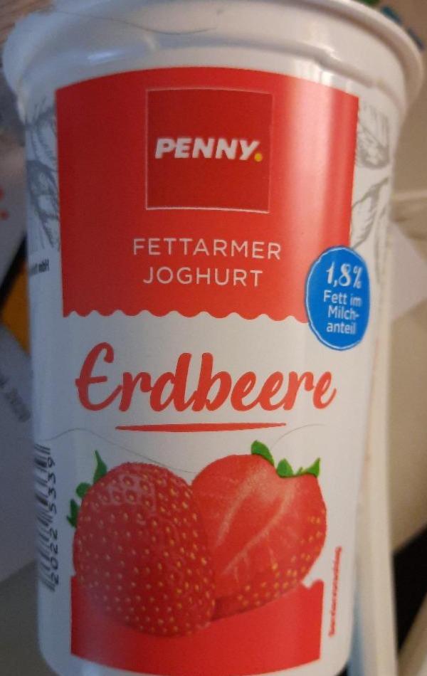 Fotografie - Fettarmer Joghurt Erdbeere Penny