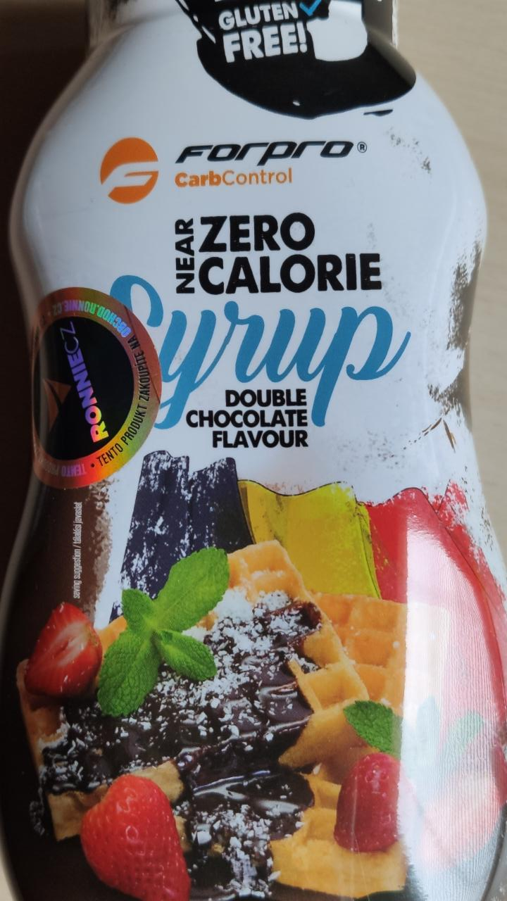 Fotografie - Syrup near zero calorie Double chocolate flavour Forpro