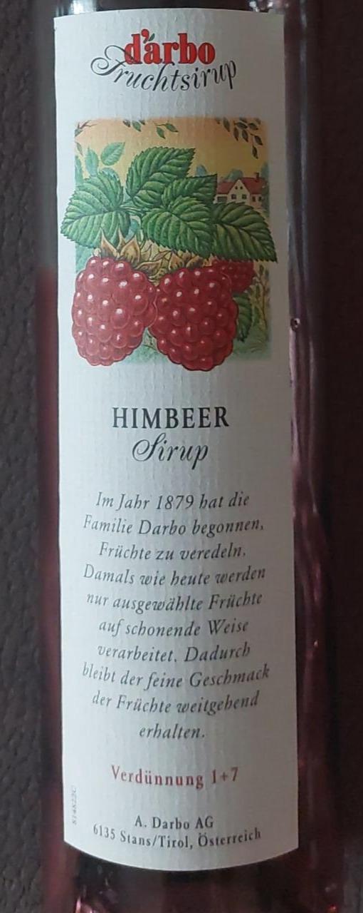 Fotografie - Himbeer Sirup D'arbo