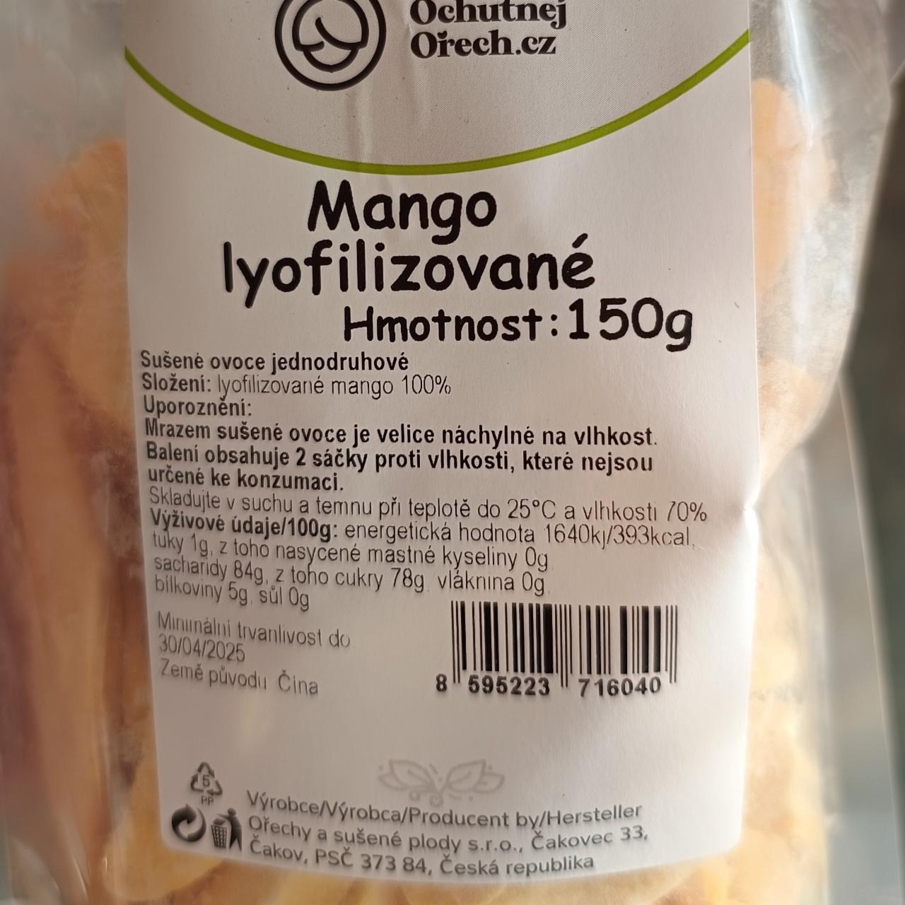 Fotografie - Mango lyofilizované Ochutnejorech.cz