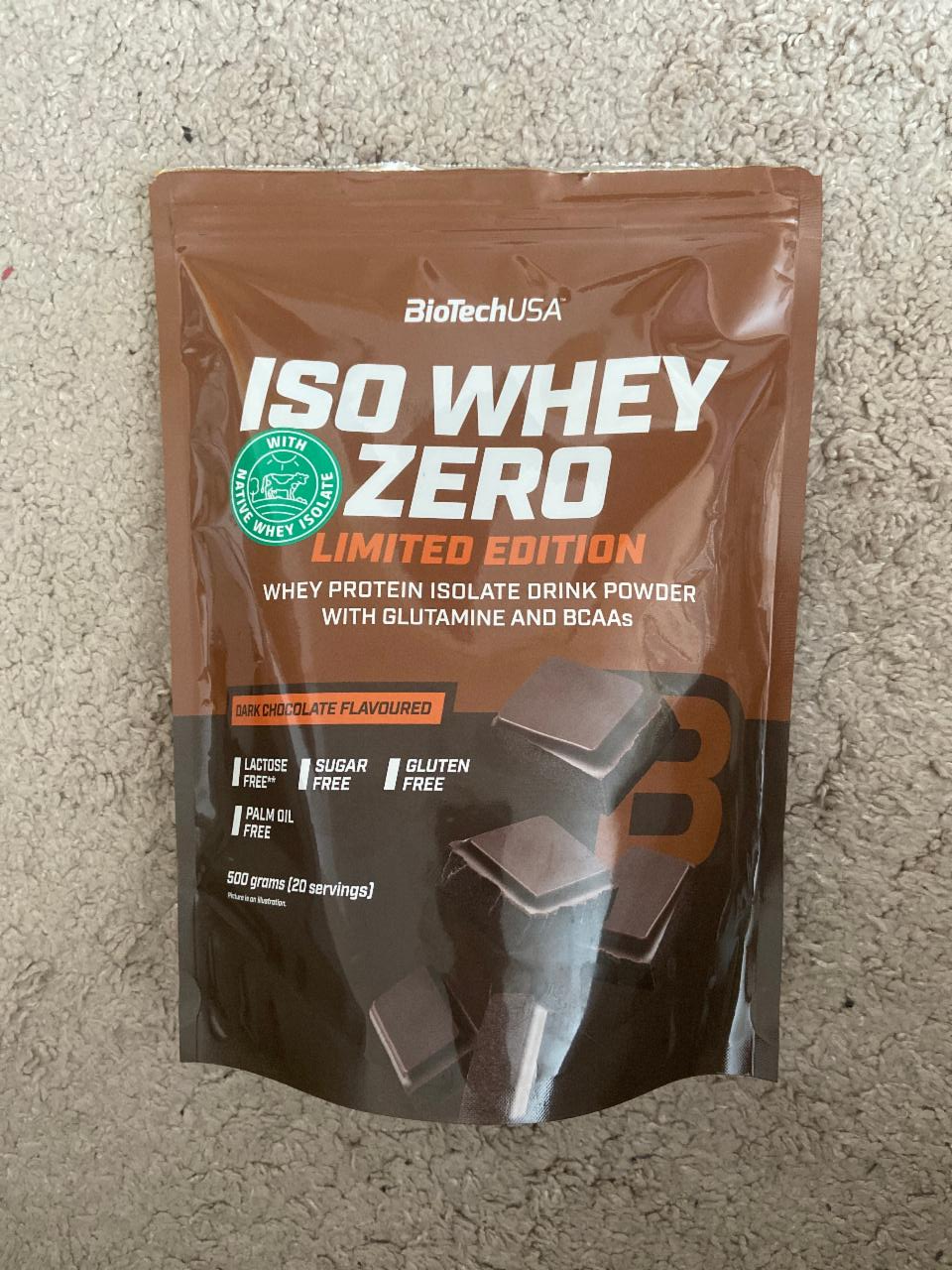 Fotografie - ISO Whey Zero Dark Chocolate BioTechUSA