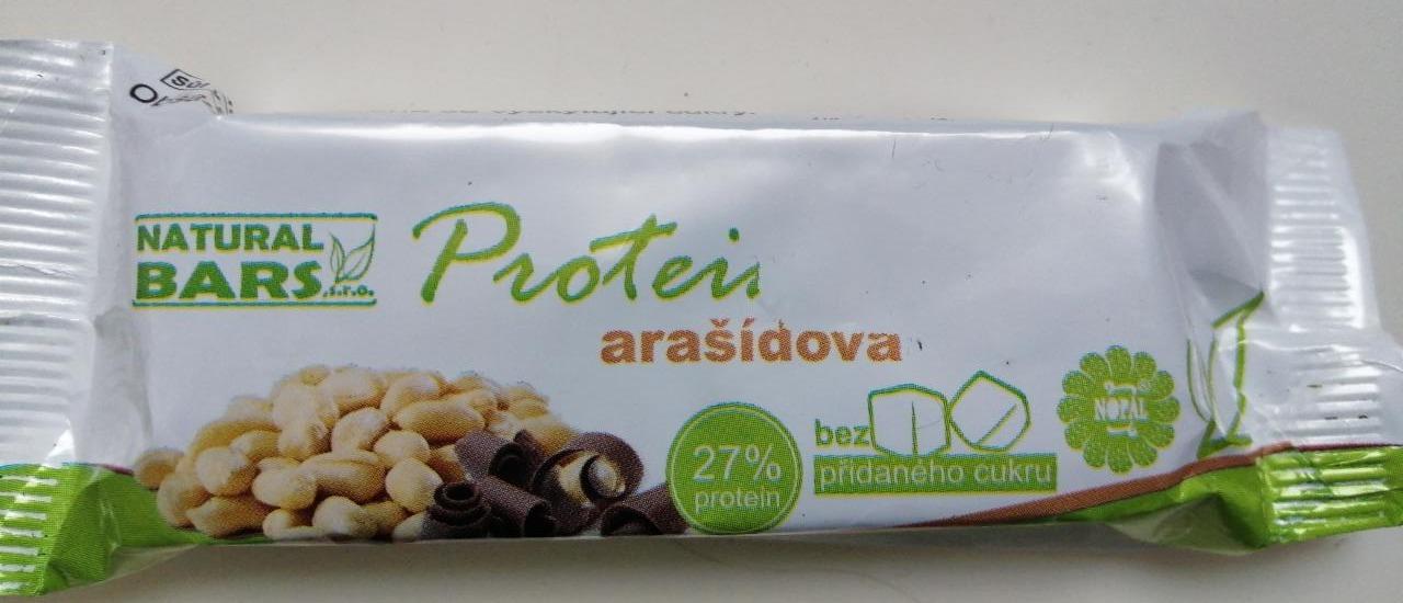 Fotografie - Protein Bar arašídová s vlákninou Natural bars