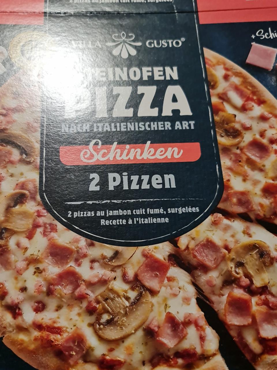 Fotografie - Steinofen Pizza Schinken Villa Gusto