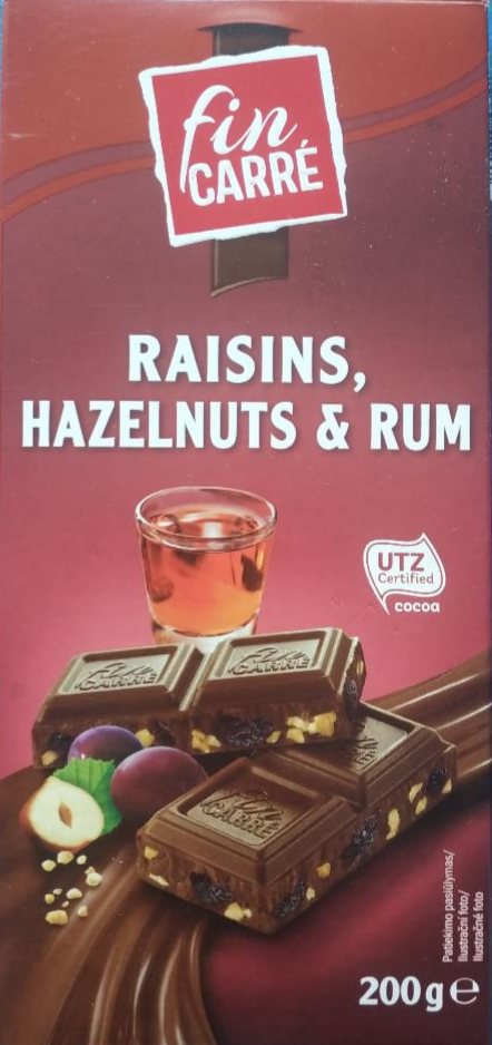 Fotografie - Raisins, Hazelnuts & Rum Fin Carré