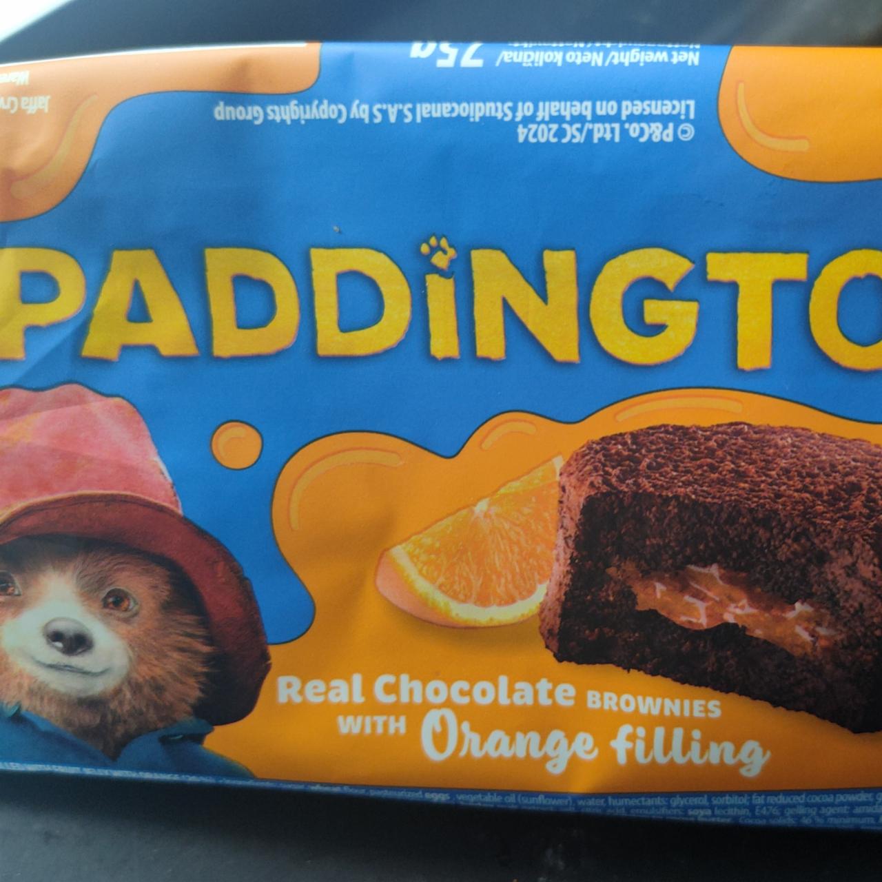 Fotografie - Real chocolate brownies with orange filling Paddington