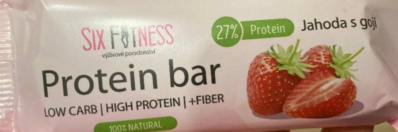 Fotografie - Protein bar jahoda s goji Sixfitness