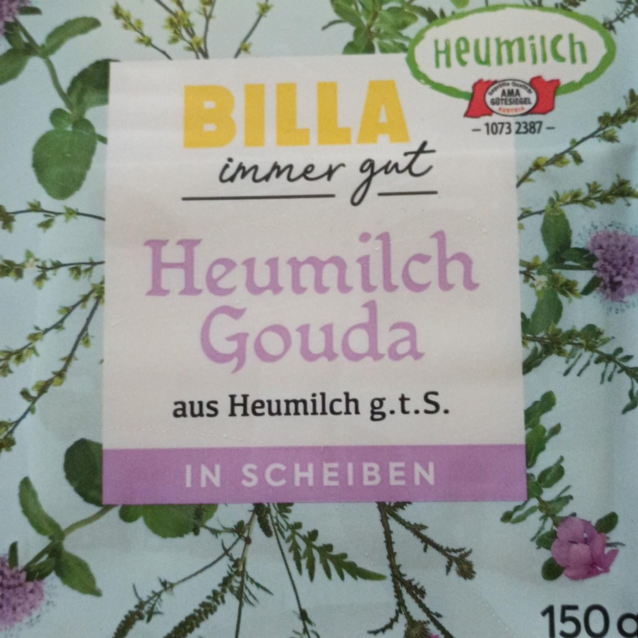 Fotografie - Heumilch Gouda in scheiben Billa