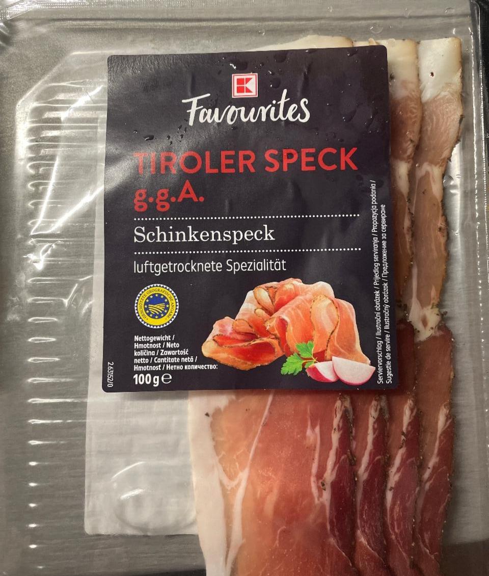 Fotografie - Tiroler Speck g.g.A. Schinkenspeck K-Favourites