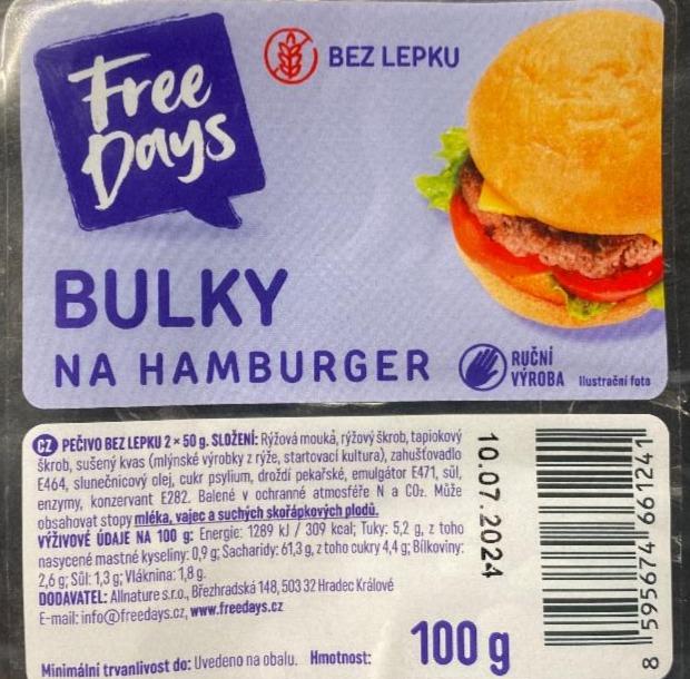 Fotografie - Bulky na hamburger bez lepku Free Days