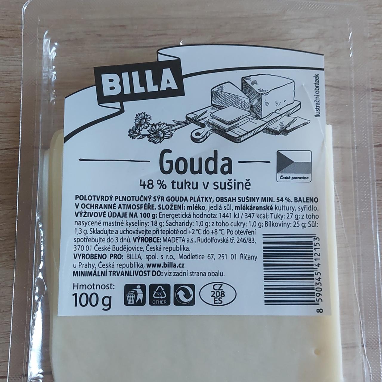 Fotografie - Gouda 48% tuku v sušině Billa