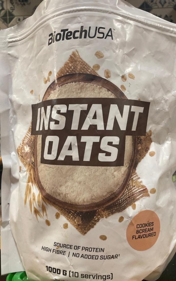 Fotografie - Instant Oats Cookie & Cream BioTechUSA