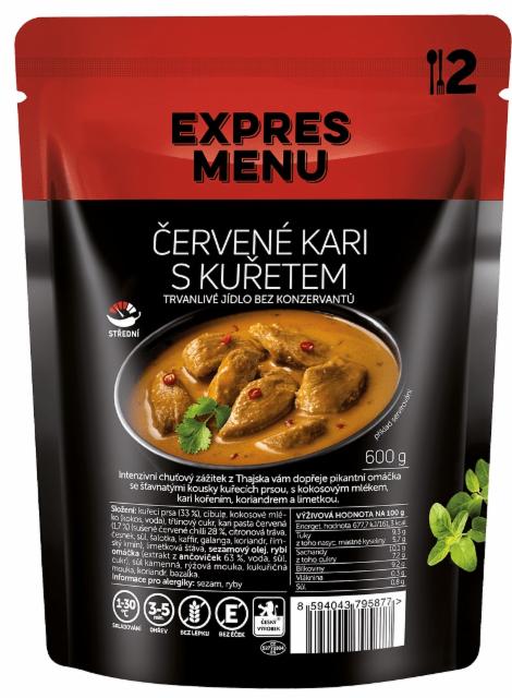 Fotografie - Červené kari s kuřetem Expres menu