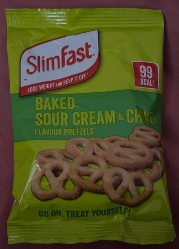 Fotografie - Baked Sour Cream & Chive Flavour Pretzels SlimFast