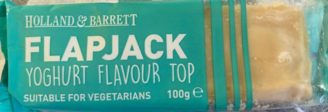 Fotografie - Flapjack yoghurt flavour top Holland & Barrett