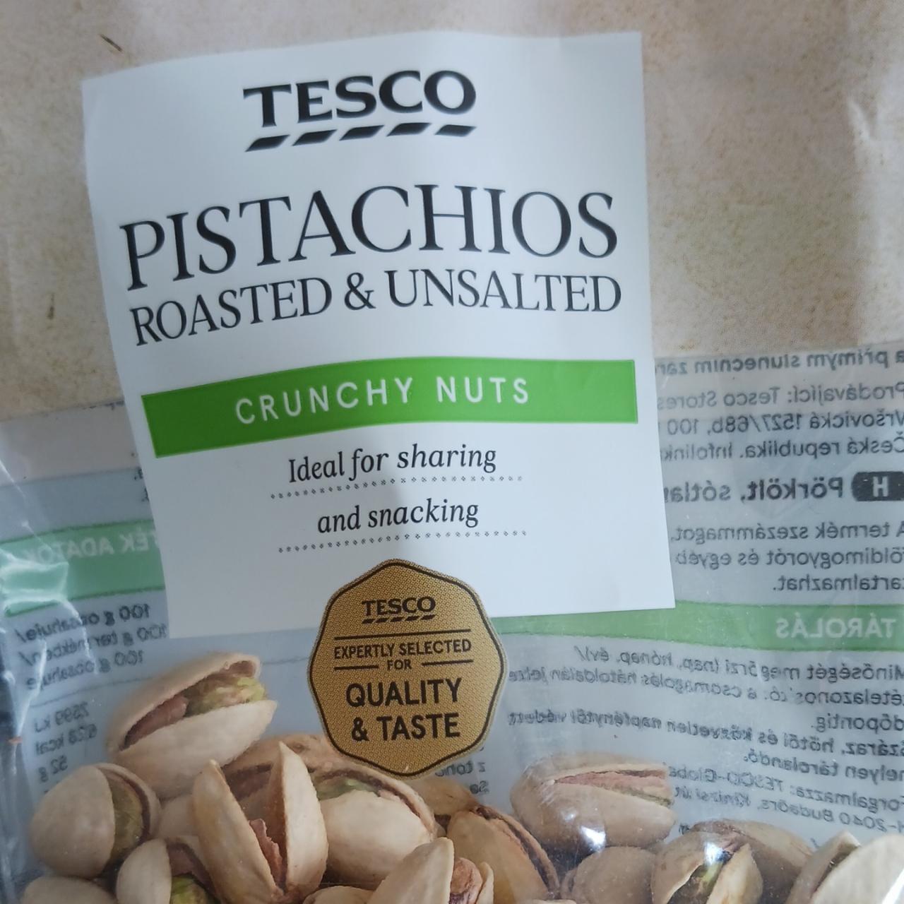 Fotografie - Pistachios roasted & unsalted Tesco