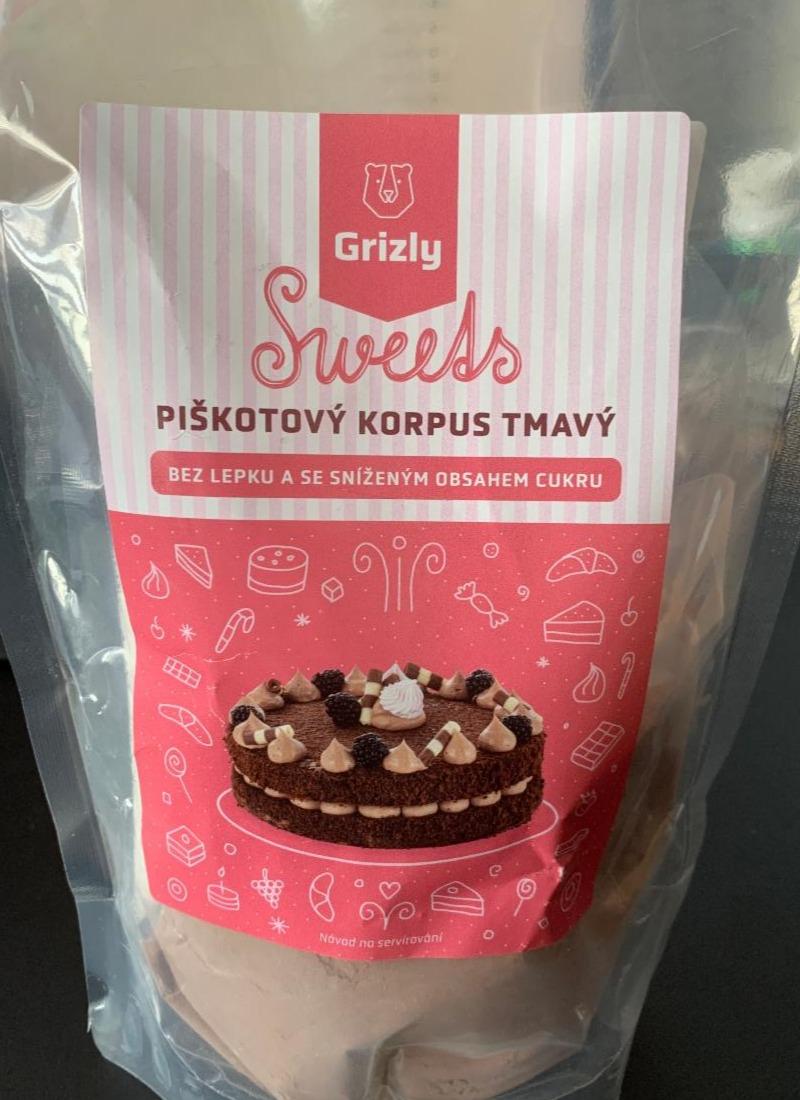 Fotografie - Sweets Piškotový Korpus Tmavý Grizly