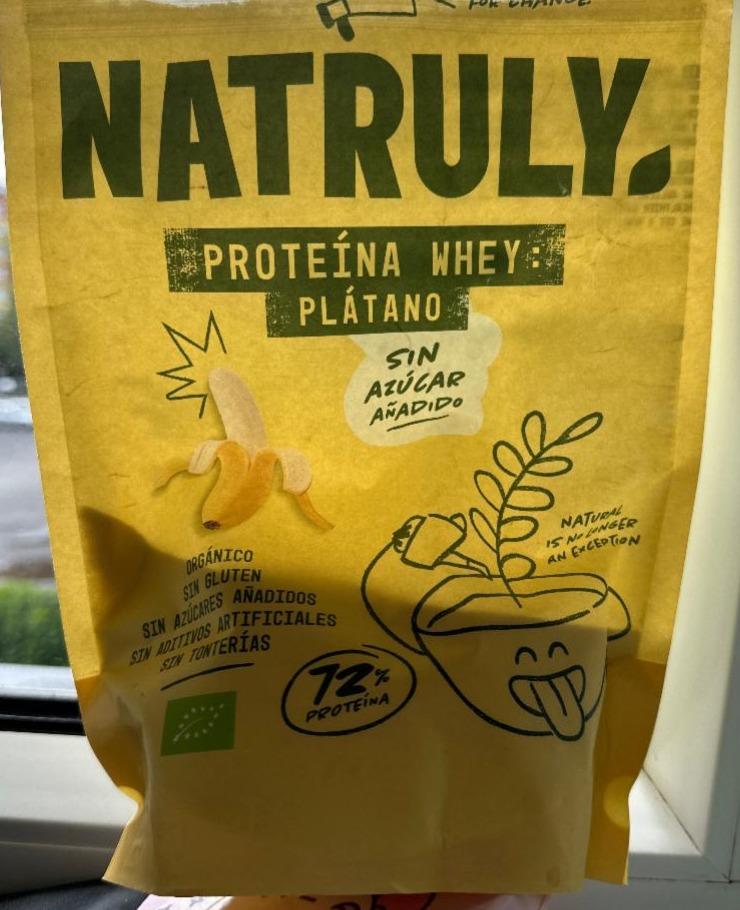 Fotografie - Proteína Whey Plátano Sin Azúcar Añadido Natruly