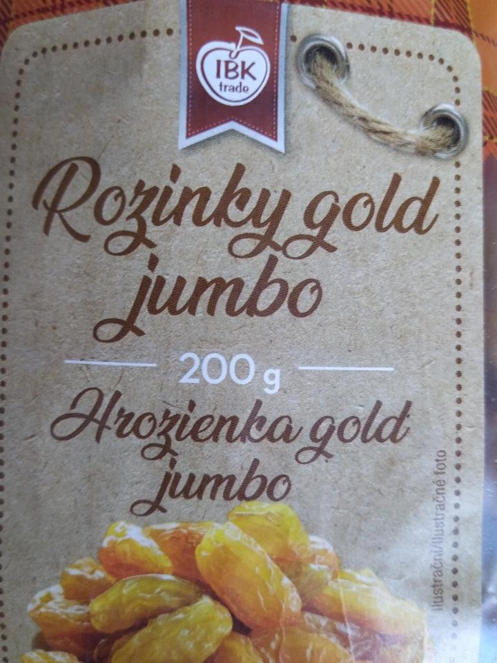 Fotografie - Rozinky gold jumbo IBK trade