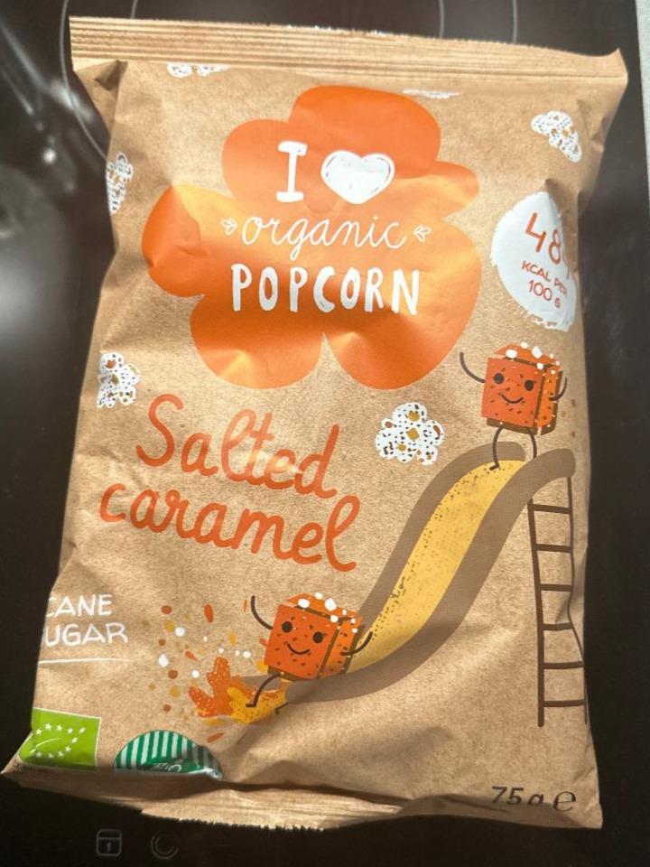 Fotografie - Salted caramel I love organic Popcorn