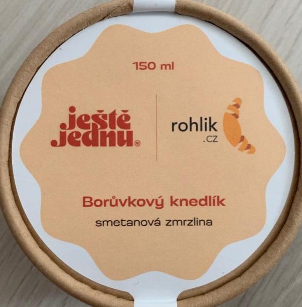 Fotografie - Ještě jednu Borůvkový knedlík smetanová zmrzlina Rohlik.cz