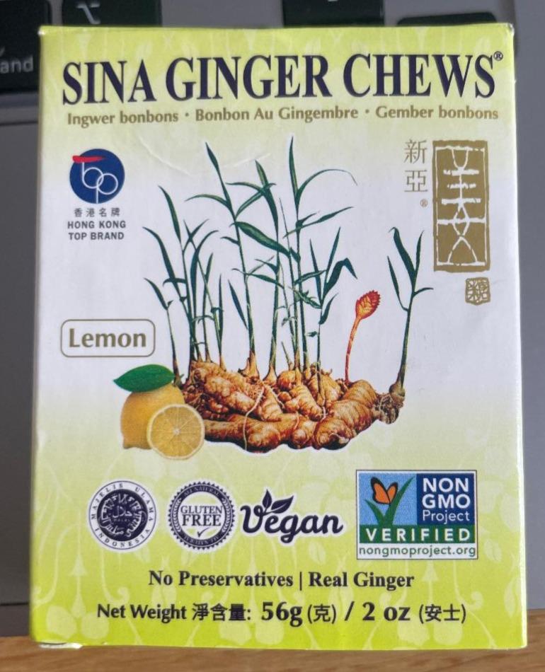 Fotografie - Ginger chews Lemon Sina