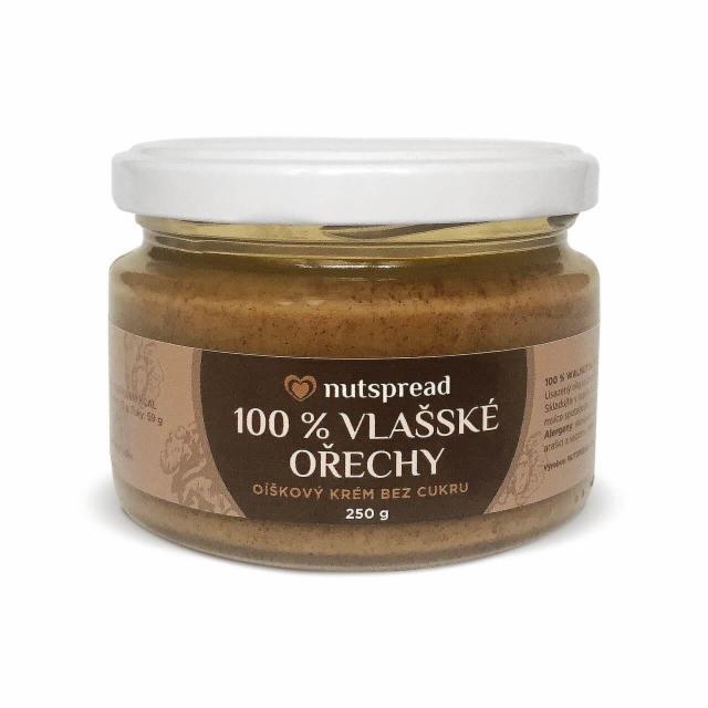 Fotografie - vlašské ořechy oříškový krém bez cukru Nutspread 100%