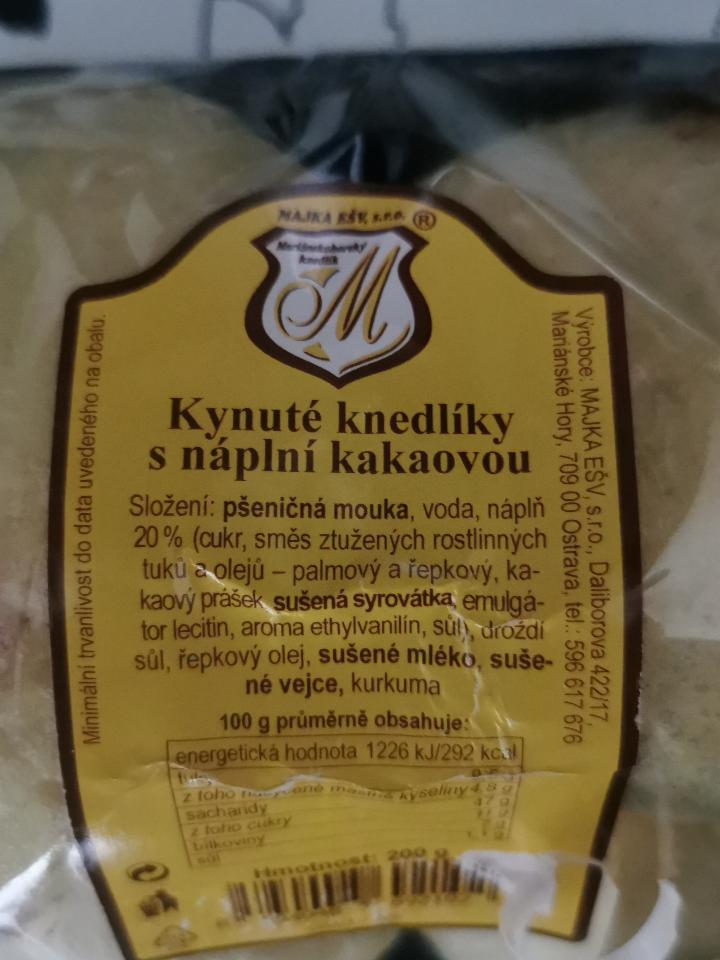 Fotografie - Kynuté knedlíky s kakaem