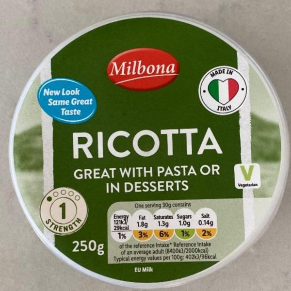 Fotografie - Ricotta Milbona