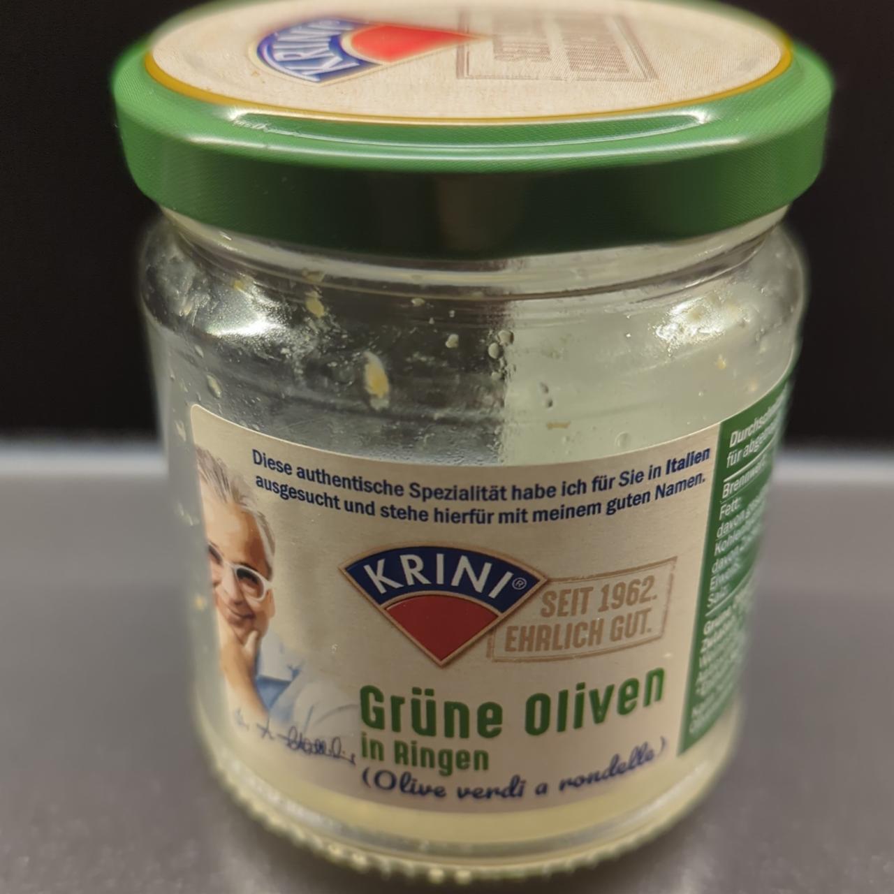 Fotografie - Grüne Oliven in Ringen (Olive verdi a rondelle) Krini