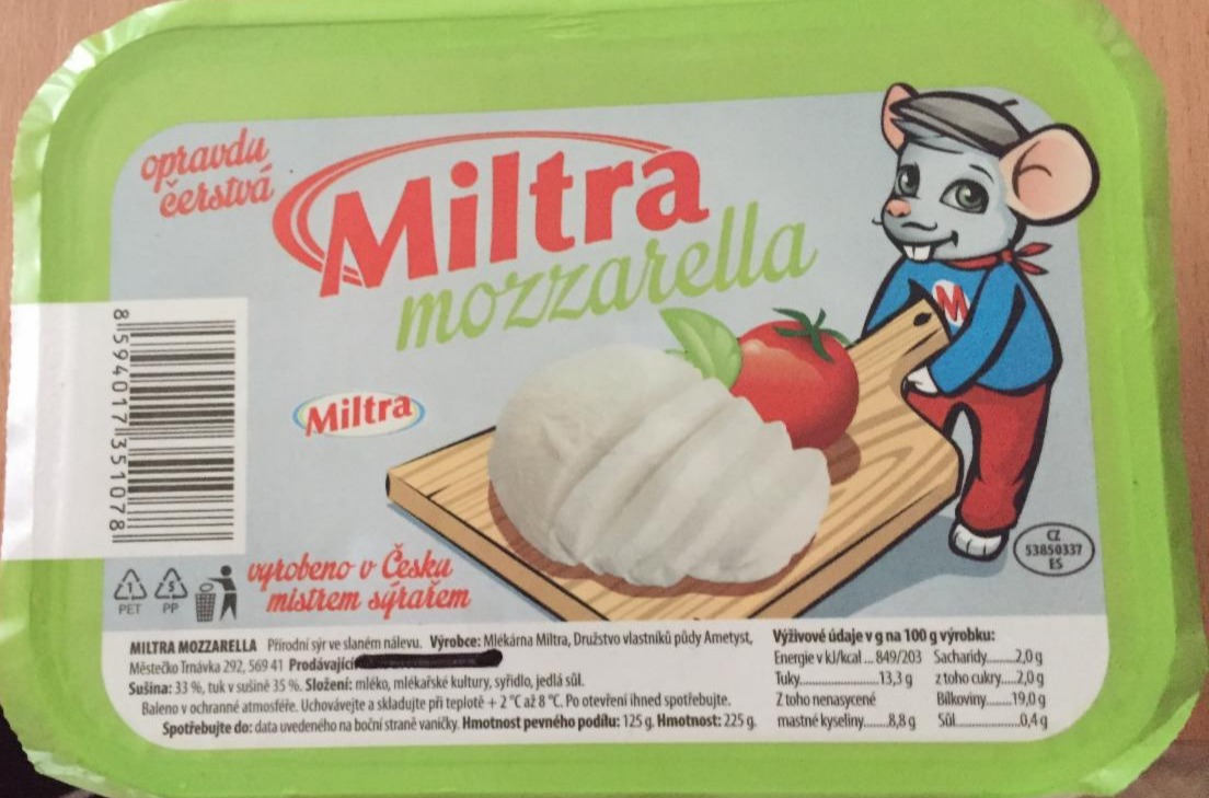 Fotografie - mozzarella Miltra