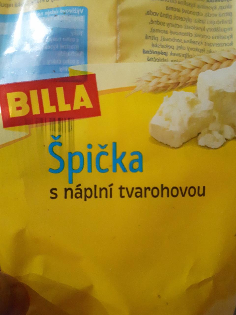 Fotografie - špička s náplní tvarohovou Billa