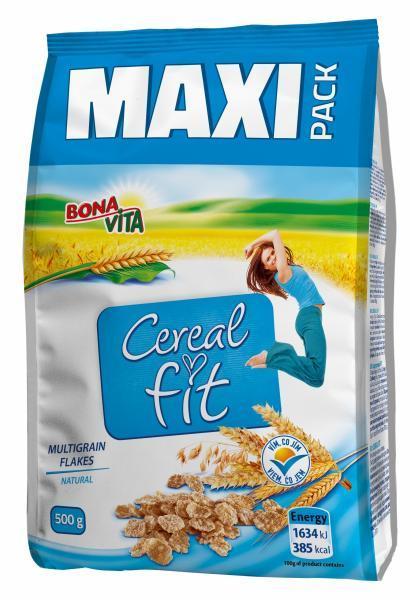 Fotografie - cereal fit vícezrnné lupínky natural Bonavita