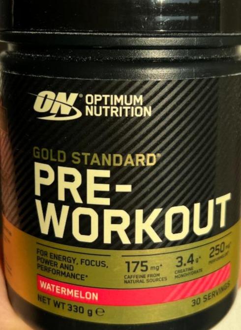 Fotografie - Gold standard pre-workout