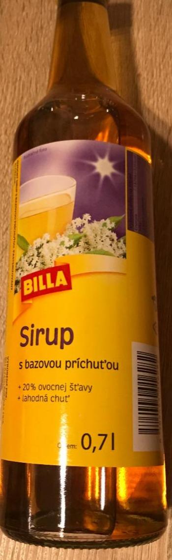 Fotografie - Sirup s bezovou příchutí Billa